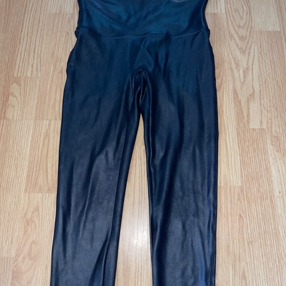 SPANX Faux Leather Full Length High Waist Leggings Size Large - Picture 6 of 11